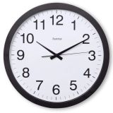 Nástěnné hodiny Hama Jumbo Aruba tiché / černé / průměr 40 cm Nástěnné hodiny Hama Jumbo Aruba tiché / černé / průměr 40 cm