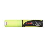 Popisovač křídový UNI Chalk Marker PWE-8K / fluo žlutá Popisovač křídový UNI Chalk Marker PWE-8K / fluo žlutá