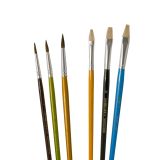 Štětce školní - sada 3 ks ploché + 3 ks kulaté Štětce školní - sada 3 ks ploché + 3 ks kulaté