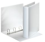 Pořadač Esselte A4 kroužkový prezentační 4 - kroužek 6,2 cm / bílá Pořadač Esselte A4 kroužkový prezentační 4 - kroužek 6,2 cm / bílá