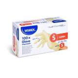 Ochranné rukavice latexové - nepudrované / velikost S / 100 ks Ochranné rukavice latexové - nepudrované / velikost S / 100 ks