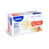 Ochranné rukavice latexové - nepudrované / velikost L / 100 ks Ochranné rukavice latexové - nepudrované / velikost L / 100 ks