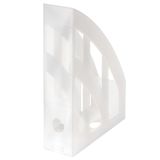 Stojan na spisy Herlitz - bílá / transparentní Stojan na spisy Herlitz - bílá / transparentní