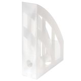 Stojan na spisy Herlitz - bílá / transparentní Stojan na spisy Herlitz - bílá / transparentní