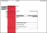 Obálky B6 s doručenkou, vytrhovací okénko - s červeným pruhem / 1000 ks Obálky B6 s doručenkou, vytrhovací okénko - s červeným pruhem / 1000 ks