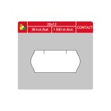 Etikety do etiketovacích kleští - 26 x 12 mm Contact / bílá