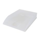 Kancelářský box na spisy Herlitz - bílá / transparentní Kancelářský box na spisy Herlitz - bílá / transparentní