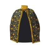 Plášť čarodějnický černozlatý - 60 x 75 cm