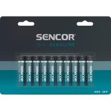 Baterie Sencor alkalické - baterie mikrotužková AAA / 10 ks Baterie Sencor alkalické - baterie mikrotužková AAA / 10 ks