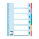 Rozdružovač A4 kartonový Esselte - barevný / 6 listů Rozdružovač A4 kartonový Esselte - barevný / 6 listů