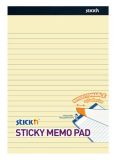 Samolepicí bločky Stick´n by Hopax - 254 x 178 mm / linka / 50 listů / žlutá Samolepicí bločky Stick´n by Hopax - 254 x 178 mm / linka / 50 listů / žlutá