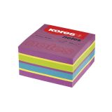 Samolepicí bloček Kores Cubo Spring - 75 x 75 mm / 450 lístků