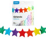 Girlanda papírová - 4 m / hvězdy