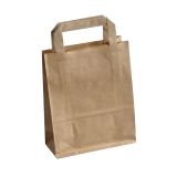 Tašky papírové plochá ucha - hnědá / 180 x 80 x 250 mm Tašky papírové plochá ucha - hnědá / 180 x 80 x 250 mm