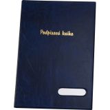 Kniha podpisová Hanibal - imitace kůže / modrá Kniha podpisová Hanibal - imitace kůže / modrá