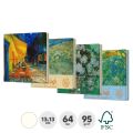 Blok na skicování a malbu Van Gogh 13x13 cm 64 listů /95g Blok na skicování a malbu Van Gogh 13x13 cm 64 listů /95g