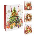 Dárková taška vánoční 99170 velikost M 26 x 10 x 32 cm (mix 4 vzorů)
