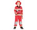 Dětský kostým Hasič (košile, kalhoty, čepice), velikost 110/120 cm Dětský kostým Hasič (košile, kalhoty, čepice), velikost 110/120 cm