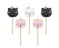 Dortová svíčka - Kočka 7 cm (5 ks)
