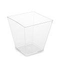 Finger Food pohárek hranatý, čírý 7,2 x 7,2 x 7,2 cm - 230ml (20 ks)
