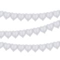 Věnec Bílá srdce, papír, 3 m