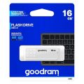 Goodram USB flash disk, USB 2.0, 16GB, bílý, UME2-0160W0R11, USB A, s krytem