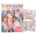 Kreativní sešit Top Model se samolepkami - 8 modelek a pes