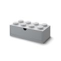 LEGO stolní box 8 se zásuvkou - šedá LEGO stolní box 8 se zásuvkou - šedá