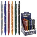 Pero kuličkové JUNIOR Marble, hrot 1,0 mm, Semi-Gel modrá náplň (mix barev)