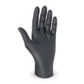 Rukavice nitrilové černé -extra silné- (velikost M) [100 ks]