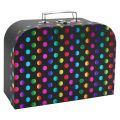 Sada dětských kufrů 3 ks - lesklý potisk Polka dot