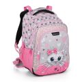 Školní batoh BagMaster Lumi 22 A - Pink /Grey