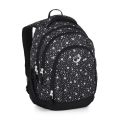 Školní batoh BagMaster SUPERNOVA 24 A - černo-bílý