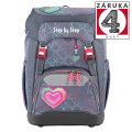 Školní batoh Step by Step GRADE Glitter Heart Hazle, certifikát AGR