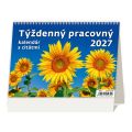Stolový kalendár 2027 Týždenný pracovný kalendár s citátmi