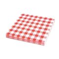 Ubrousky 1-vrstvé 33 x 33 cm karo červené 100 ks Ubrousky 1-vrstvé 33 x 33 cm karo červené 100 ks