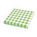 Ubrousky 1-vrstvé 33 x 33 cm karo zelené 100 ks Ubrousky 1-vrstvé 33 x 33 cm karo zelené 100 ks