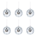 Boland Disco koule stříbrné 6ks Boland Disco koule stříbrné 6ks