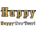 PARTYDECO Girlanda Happy New Year PARTYDECO Girlanda Happy New Year
