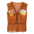 Boland Hnědá vesta hippie s třásněmi velikost M/L Boland Hnědá vesta hippie s třásněmi velikost M/L