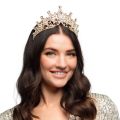 Boland Kovová čelenka královny vzhled růžové zlato Boland Kovová čelenka královny vzhled růžové zlato