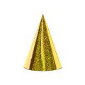 PARTYDECO Párty čepičky zlaté 6 ks