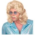 Widmann Paruka pánská retro blond s knírem Widmann Paruka pánská retro blond s knírem
