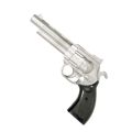 Revolver stříbrný plastový