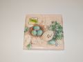 Ubrousky Daisy L White and blue eggs with hydrangea