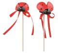 Beruška zápich 3 cm + špejle/7203 Beruška zápich 3 cm + špejle/7203