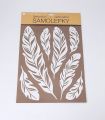 Samolepky pokoj. dekorace bílá pírka s glitry 35x27 /10280/ Samolepky pokoj. dekorace bílá pírka s glitry 35x27 /10280/
