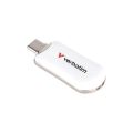 USB flash disk Plectra, bílá, 64 GB, USB-C 3.2 Gen1, VERBATIM 30228