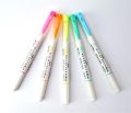 Štětcové fixy Mildliner Fluorescent, 5 barev, oboustranný, ZEBRA