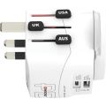 Cestovní adaptér, bílá, 1x USB-A / 1x USB-C PD, 45W, kabel USB-C, SKROSS 1.302474